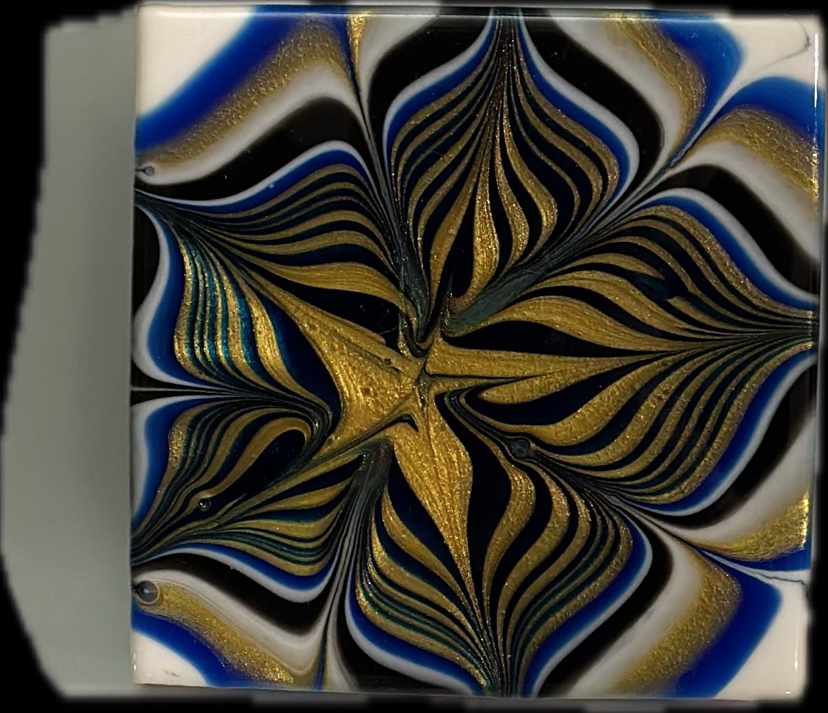 Star of the Deep Current epoxy resin art